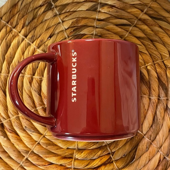 starbucks oversized maroon ceramic 14 oz coffee mug - Picture 5 of 5